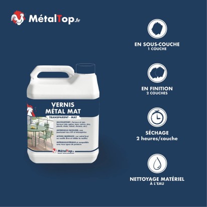 VERNIS METAL MAT