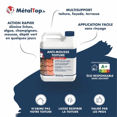 ANTIMOUSSE TOITURE