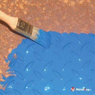 Peindre grille rouillée