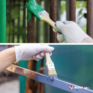 Peindre un fer rouillé