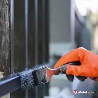 Peindre acier brut