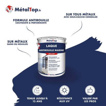 LAQUE ANTIROUILLE MARINE