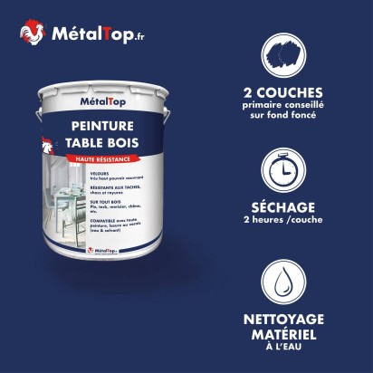 PEINTURE TABLE BOIS