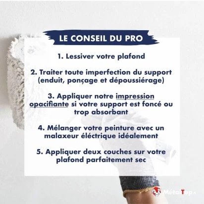 PEINTURE PLAFOND SALLE DE BAIN