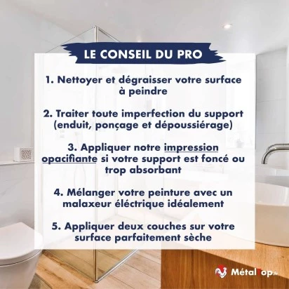PEINTURE MUR SALLE DE BAIN