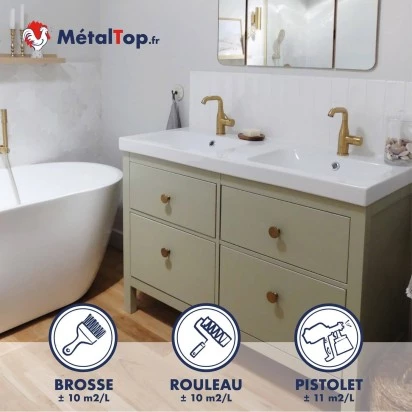 PEINTURE MEUBLE SALLE DE BAIN