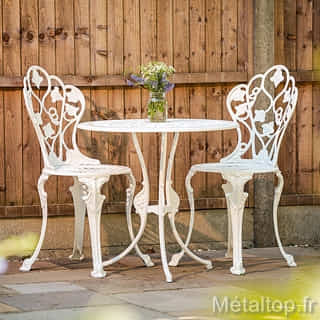 Peindre table et chaise fer Peindre salon de jardin fer